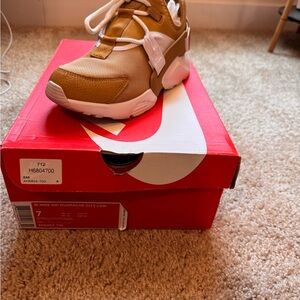 Nike Tan and White Sneakers Casual Lifestyle